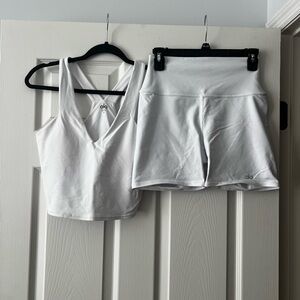 Alo airbrush biker short set - size M